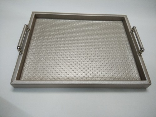 Leather Tray, for Surve Service, Hotel, Office, Home, Feature : Good Quality, Great Strength, Nice Design