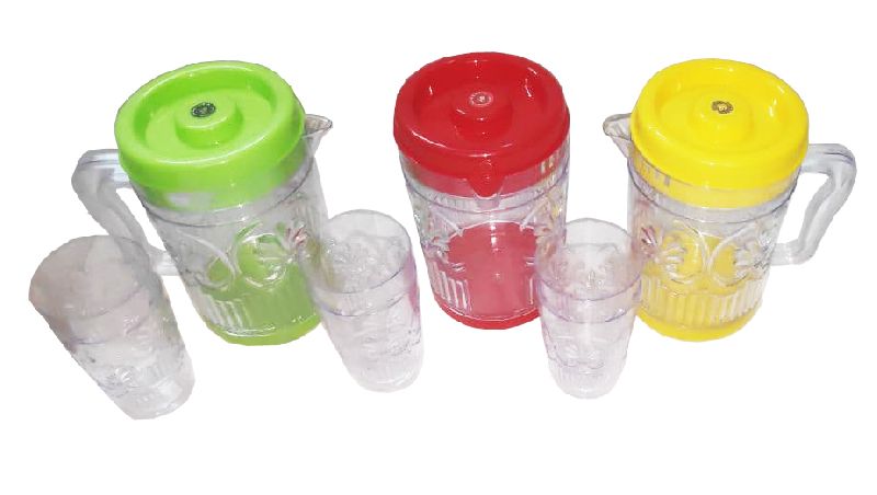 Muskan Jug (Glass Set), for Serving Water, Feature : Leak Proof, Durable, Eco Friendly, Fine Finish