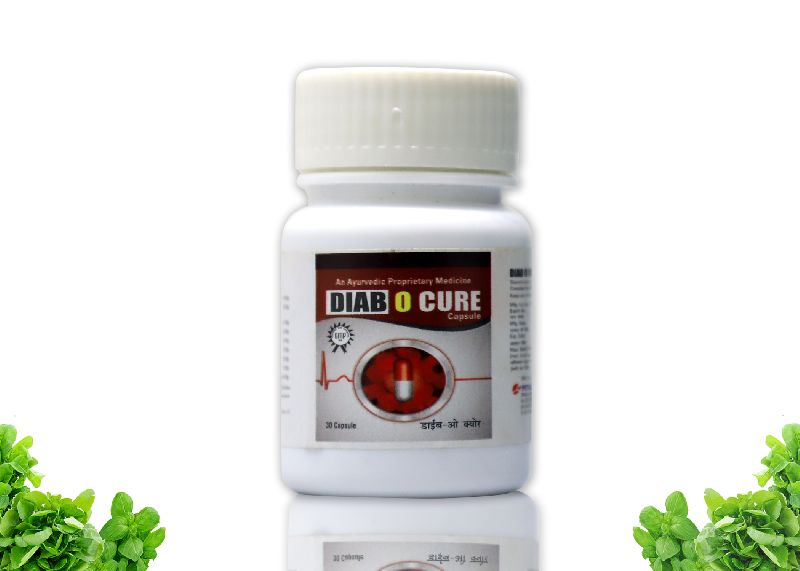 Diab O Cure Capsules, for Supplement Diet, Color : Green