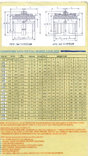 Flexible Gear Coupling