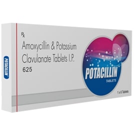 Amoxicillin and Clavulanate Tablets 625 mg, Shelf Life : 24 Month