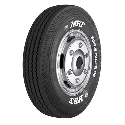 Rubber MRF Commercial Vehicle Tyre, Color : Black
