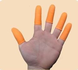 Plain Latex Finger Cots, Length : 15-20 Inches