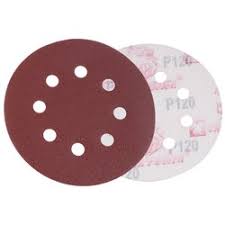Round Aluminium Abrasive Oxide Coated Velcro Disc, for Finishing, Grade : GB