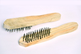 400-500gm Wood Handle Wire Brush, Size : 4inch, 8inch