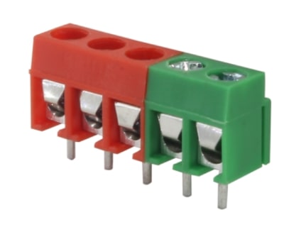 PBT-126 Screw Type PCB Terminal Block, Color : Red, Green