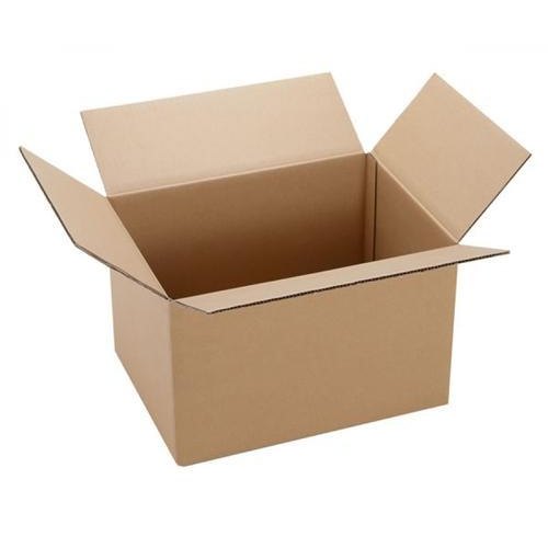 Craft Paper Brown Corrugated Packaging Box, Pattern : Plain