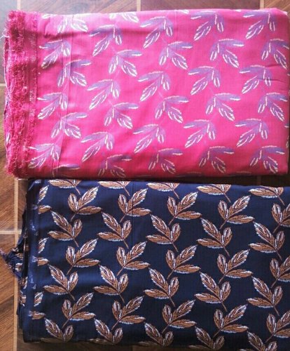 Printed Dyed Kurti Fabric, Width : 40 Inch