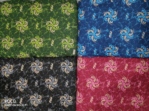 Multicolor Rayon Fabric, for Garments, Pattern : Printed
