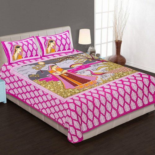 Sanganeri Printed Bedsheet, Feature : Comfortable, Easily Washable