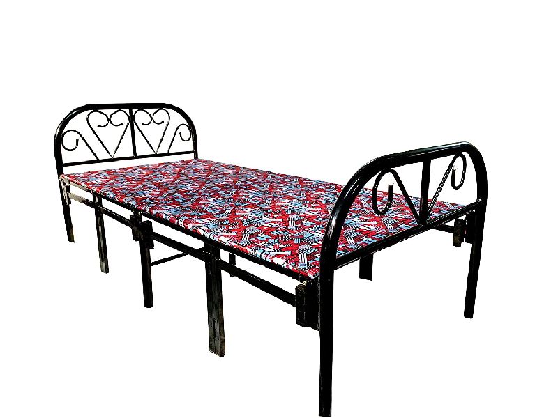 Polished Portable Steel Bed, Feature : Durable, Quality Tested