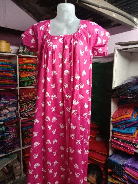 Cotton Ladies Night Gown, Size : M, XL, XXL