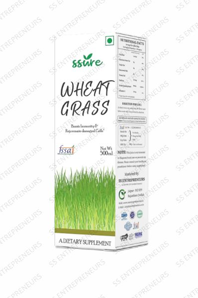 Ssure Wheatgrass Juice, for Human Consumption, Certification : FASSI Certified
