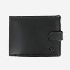 Pure Leather Mens Black Wallets, Pattern : Plain