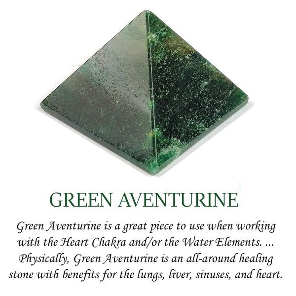  Green Aventurine pyramid, Gemstone Type : Natural