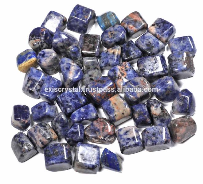 Sodalite Tumbled Stone, for Business Gift, Countertops, Feature : Durable, Excellent Design, Fine Finished