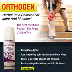 Orthogen Oil Is An Ayurvedic Herbal Pain Relieving Oil