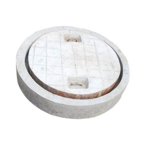 Gajanand Cement RCC Round Manhole Cover, for Construction, Size : 28 Inch