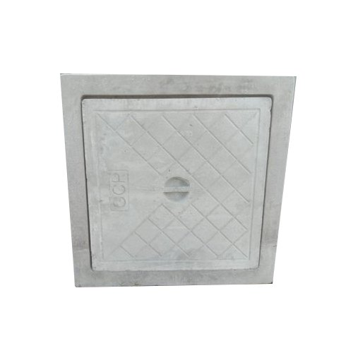 Gajanand Cement RCC Square Manhole Cover, for Construction, Size : 15x15 Inch