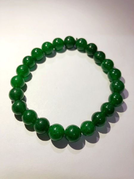 Polished Plain Green Jade Crystal Bracelet, Occasion : Daily Wear, Party Wear