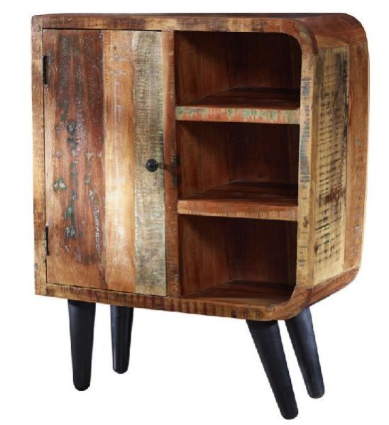 Metal and Waste Wood Sideboard