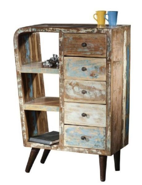 Waste Wood and Metal Sideboard