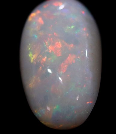 Oval 3.20 Carat White Crystal Opal Stone, for Jewellery, Packaging Type : Plastic Box, Wooden Box