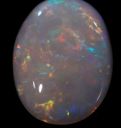 Oval 3.40 Carat White Crystal Opal Stone, for Jewellery, Packaging Type : Plastic Box, Wooden Box