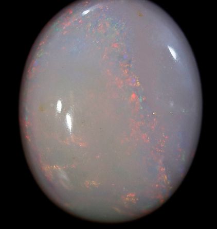 Oval 4.15 Carat White Crystal Opal Stone, for Jewellery, Packaging Type : Plastic Box, Wooden Box