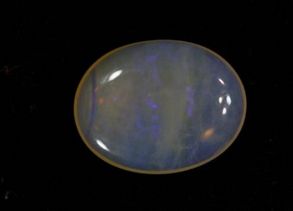 Oval 6.90 Carat Blue Fire Opal Stone, for Jewellery, Packaging Type : Plastic Box, Corrugated Box