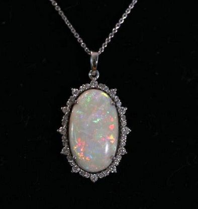 Plain 8.33 Carat Opal Pendant, Size : Standard