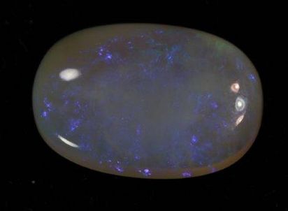 Oval 9.90 Carat Blue Fire Opal Stone, for Jewellery, Packaging Type : Plastic Box, Corrugated Box