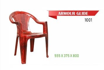 1001 Armour Glide Plastic Chair, for Garden, Tutions, Feature : Comfortable, Excellent Finishing