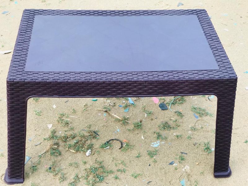 Polished Printed Designer Plastic Table, Shape : Rectangular