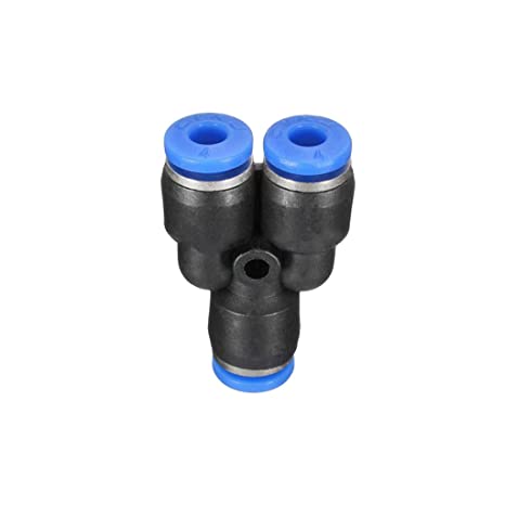 Aluminum Polished Pneumatic Y Connector, for Connection, Shape : Round