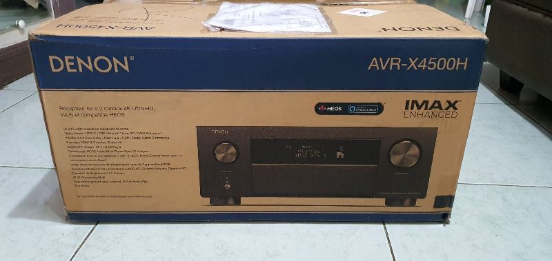 Sealed box Denon AVR-X4500H Receiver - 8 HDMI In /3 Out, High Power 9.2 Channel Amplifier (125 W/Ch)