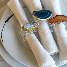 Round Agate Napkin Ring, Occasion : Tableware