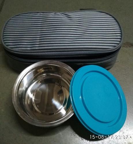 Stainless Steel Lunch Box, for Packing Food, Color : Silver, blue