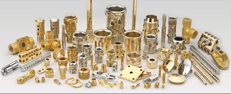 Non Polished Brass Turned Parts, for Industrial Use, Size : Customize