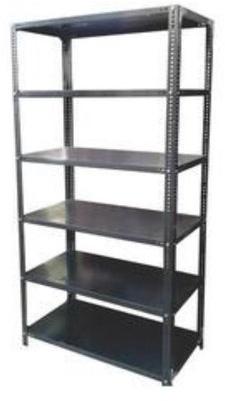 Mild Steel Storage Rack, Color : Gray