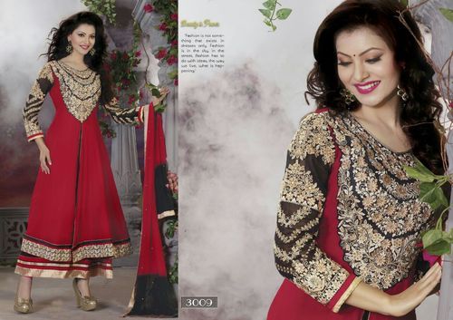 Pure Georgette Anarkali Salwar Suit, Occasion : Party Wear, Wedding Wear, Traditional Wear, Festival Wear