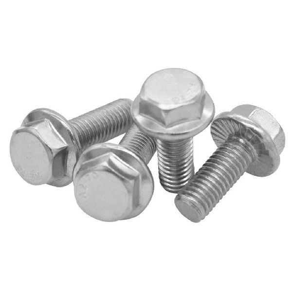 Metal Polished Hex Flange Screws, Feature : Easy To Fit, Fine Finished
