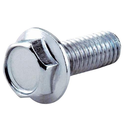 Carbon Steel Hexagon Flange Head Screws, for Fittings, Length : 1-10mm