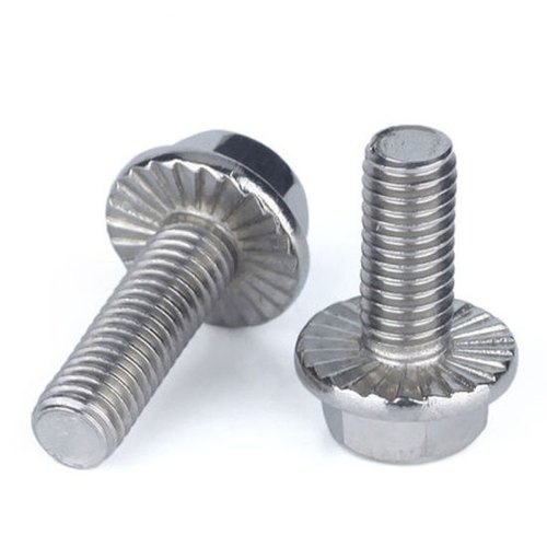 Hexagon Serrated Flange Head Screws, Feature : Easy To Fit, Fine Finished