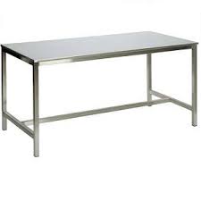 Rectangular Alloy Steel Canteen Table, for Cafe, Pattern : Plain