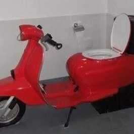 Metal Red Scooter Toilet Pot, Size : Multisize
