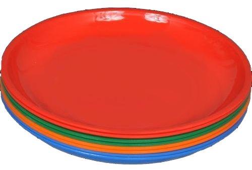 Plain Plastic Dinner Plate, Size : 12 Inch(Diameter)