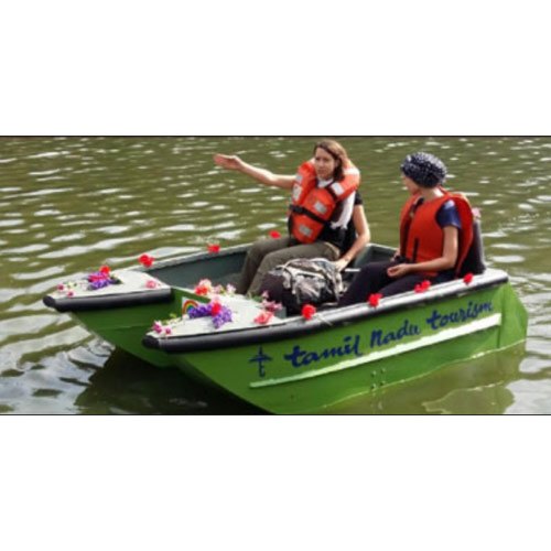 Aluminium 2 Seater Paddle Boat, Color : Green