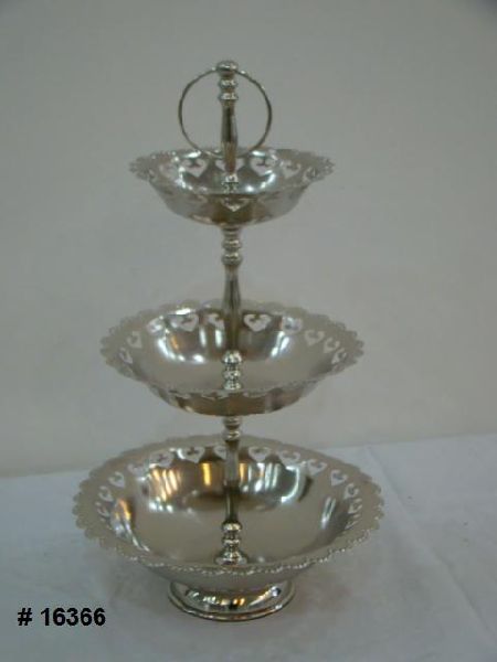 3 Tier Cake Stand, Feature : Fine Finished