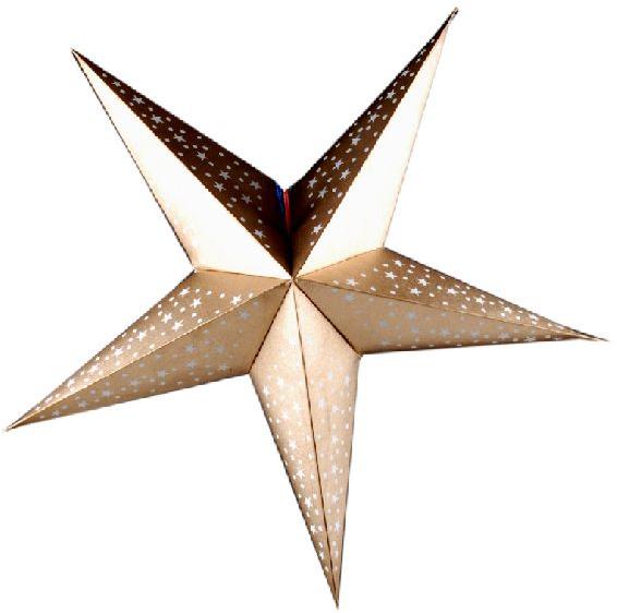 White Paper with Gold Printing Star, for Decoration, Feature : Elegant, Fancy